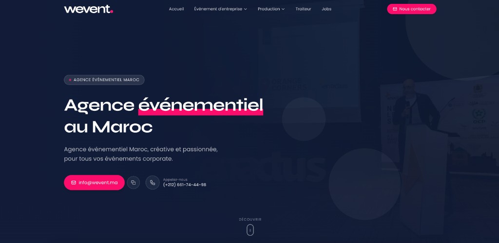 Wevent — Agence événementiel au Maroc